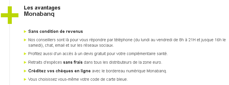 Tous les avantages du compte auto-entrepreneur de Monabanq 