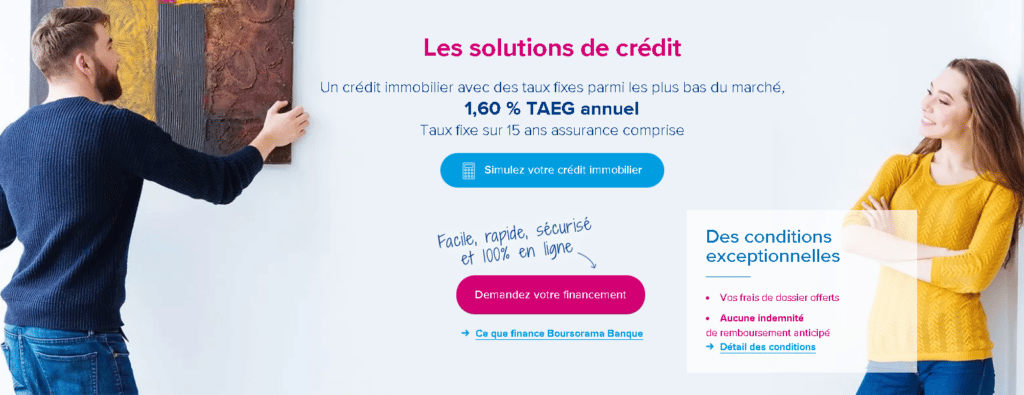 crédit immobilier Boursorama Banque