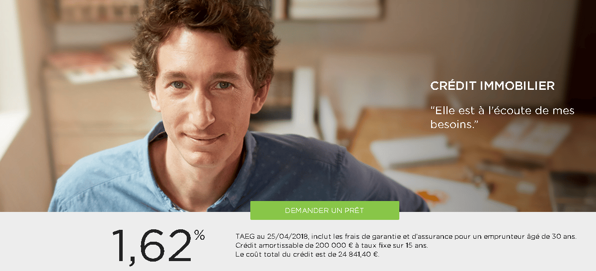 Banque en ligne pour un prêt immobilier Fortuneo