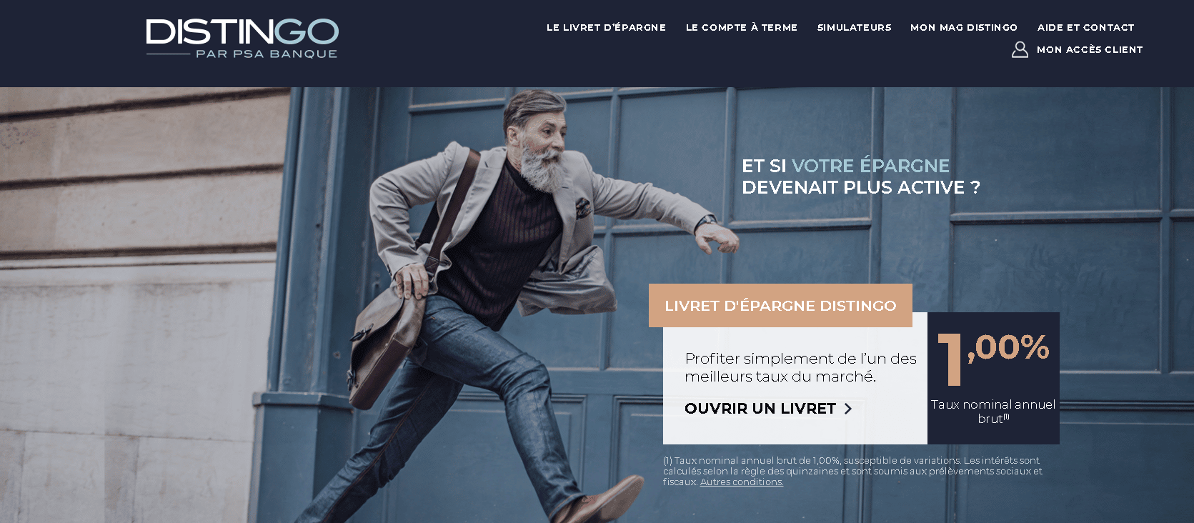 le livret Distingo de PSA Banque