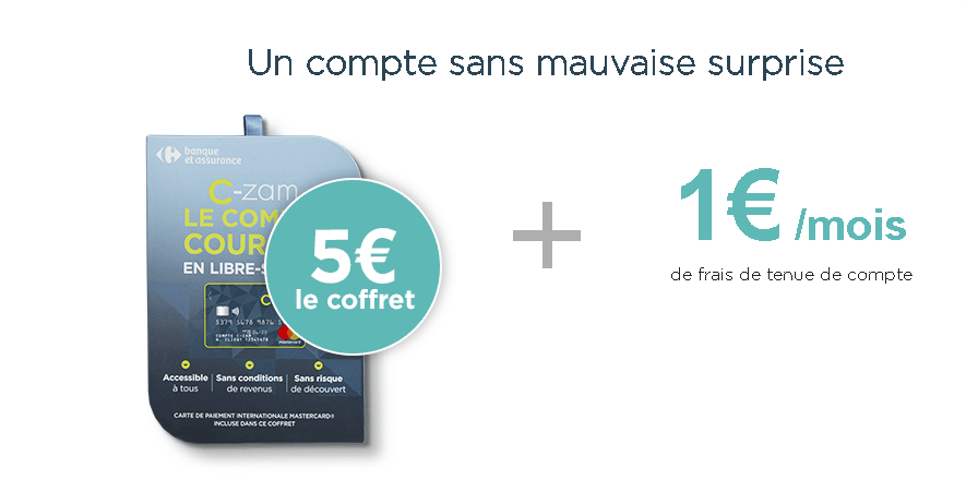 tarifs du compte C-Zam