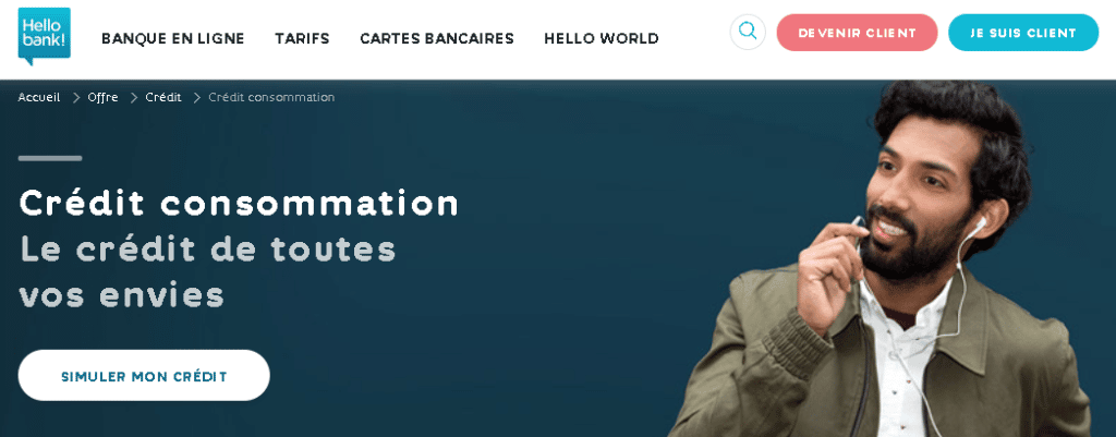 crédit consommation Hello bank!