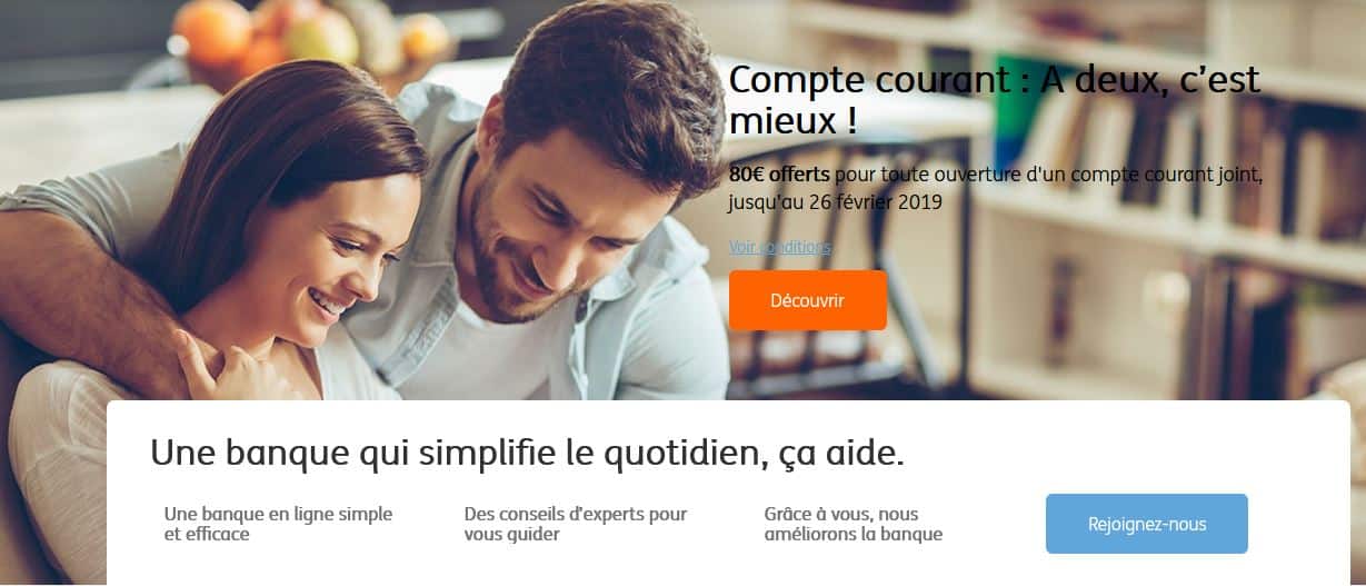 compte joint sans condition de revenu ING Direct