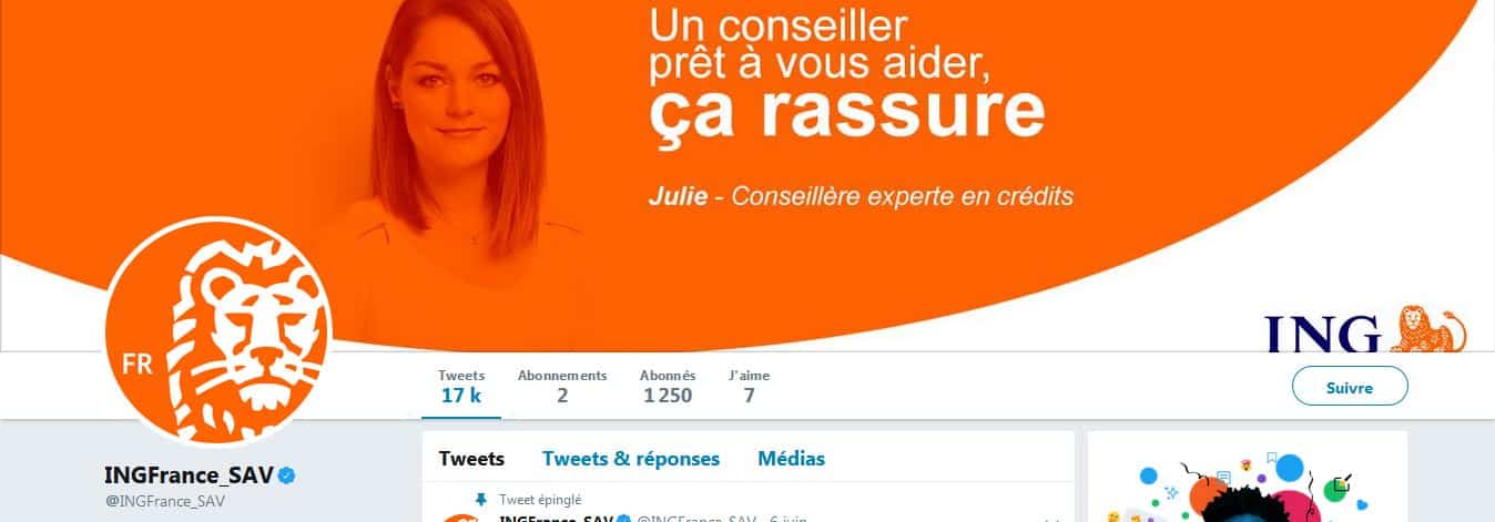 service client ING Twitter