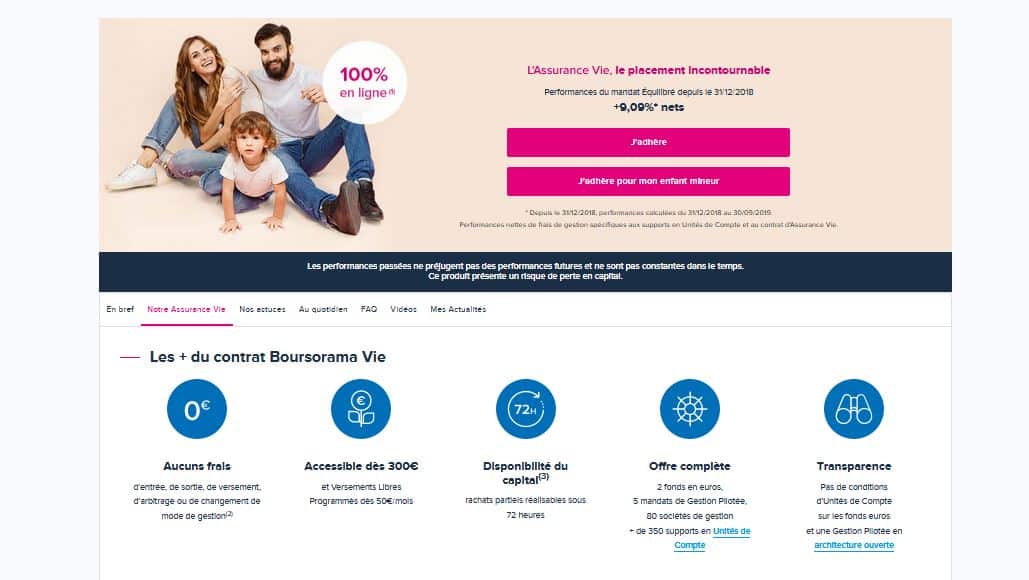 Meilleure assurance vie : Boursorama vie