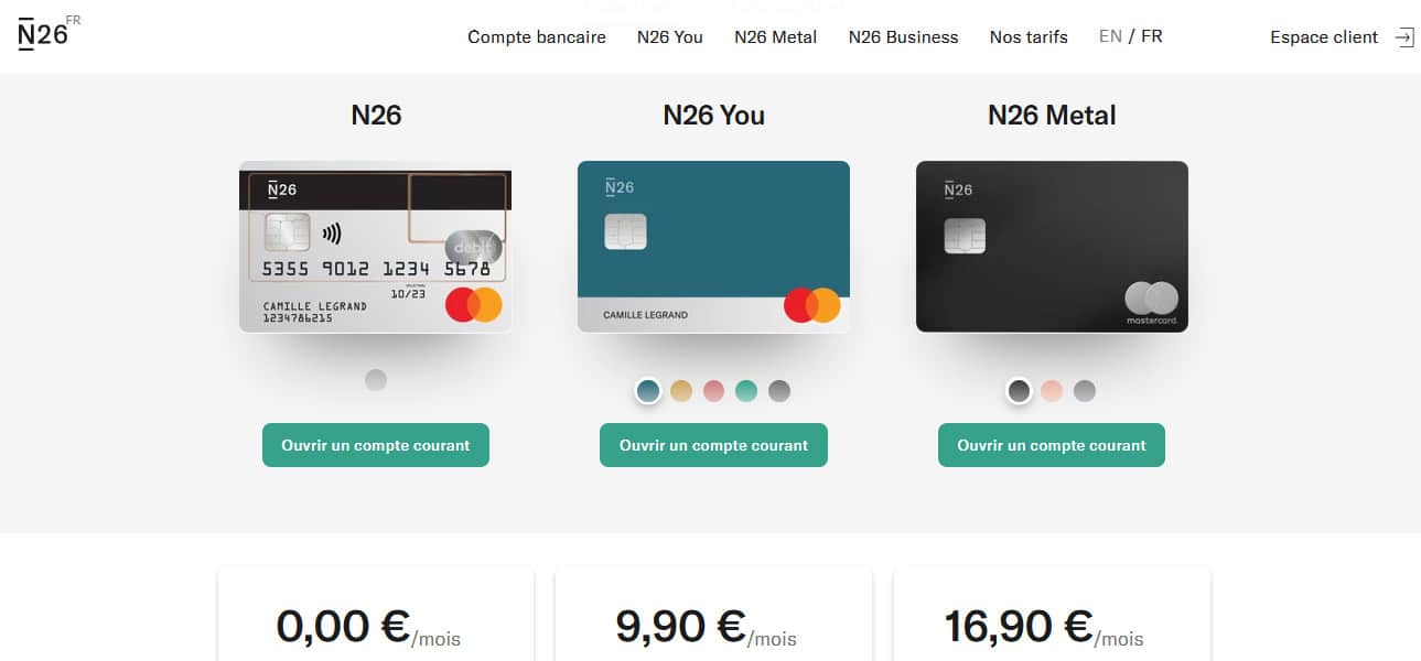 4 comptes disponibles chez la banque allemande en ligne