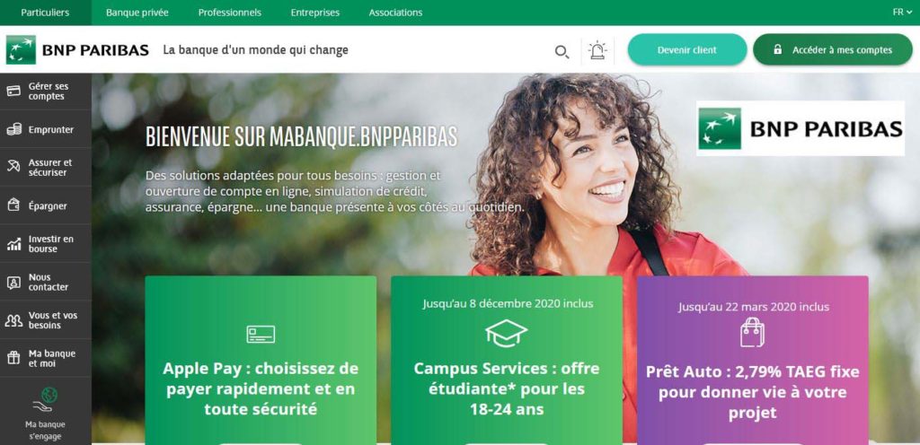 La Banque physique BNP Parisbas