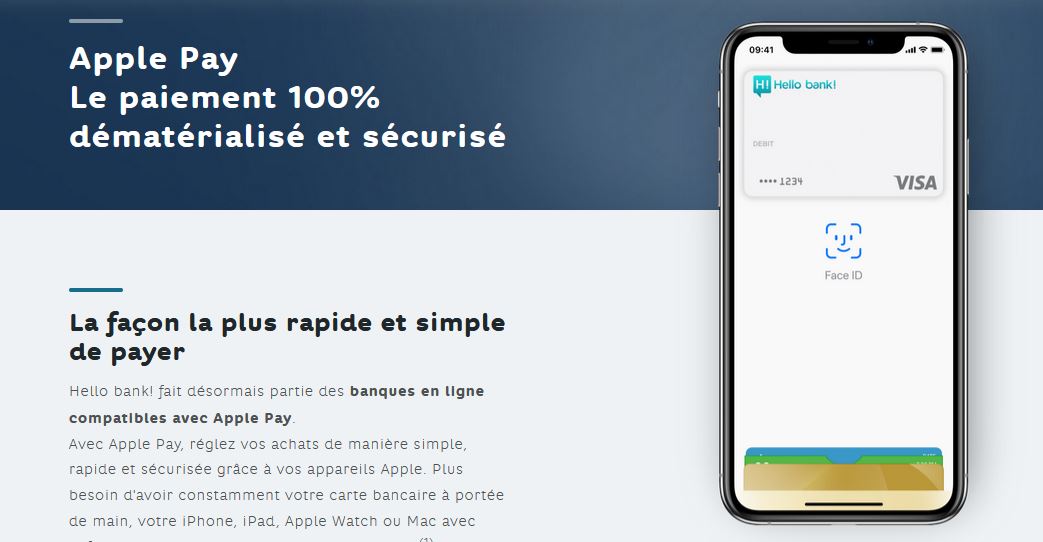 paiement mobile Hello bank!