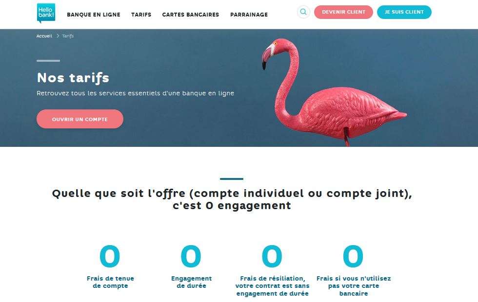 Transfert de compte bancaire Hello bank! Hello Start +