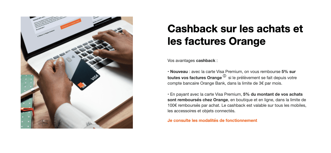 Offre de bienvenue Orange Bank Cashback
