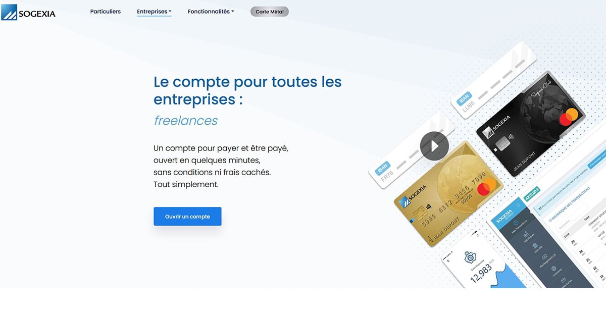 Banque pour SASU Sogexia