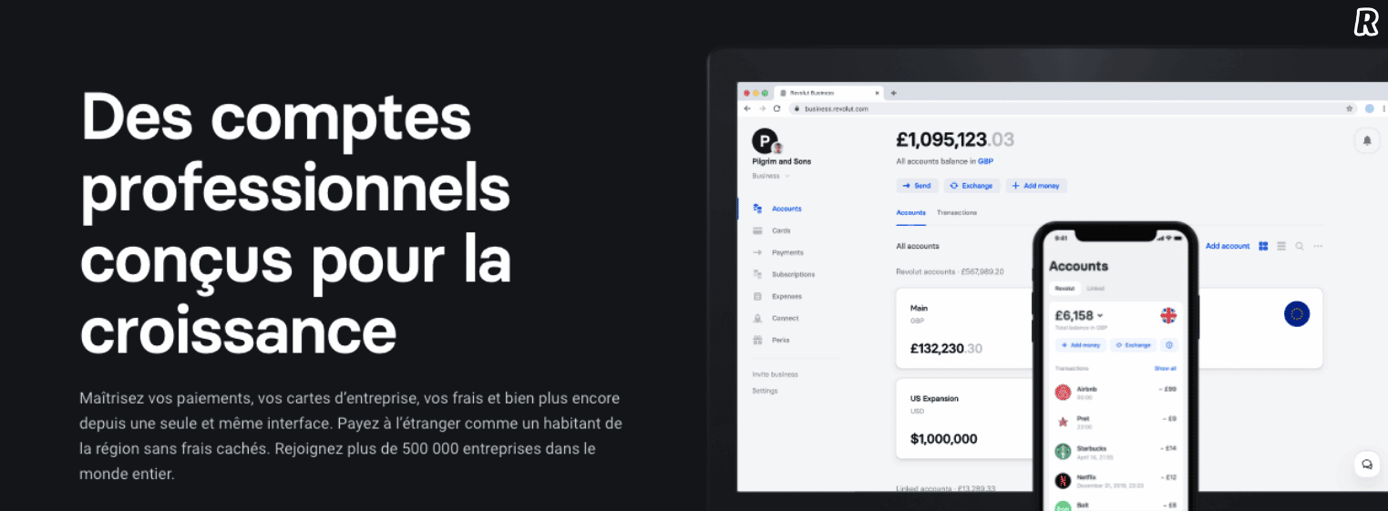 Banque pour SASU Revolut