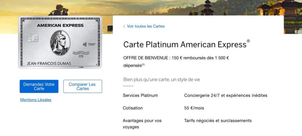 carte bancaire cashback amex