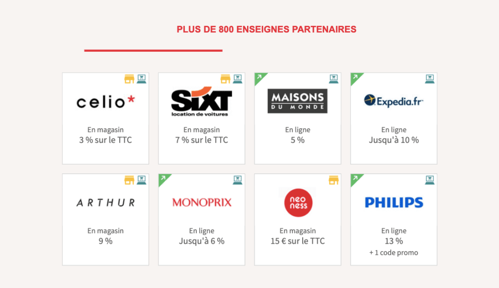 avis cashback société générale enseignes partenaires
