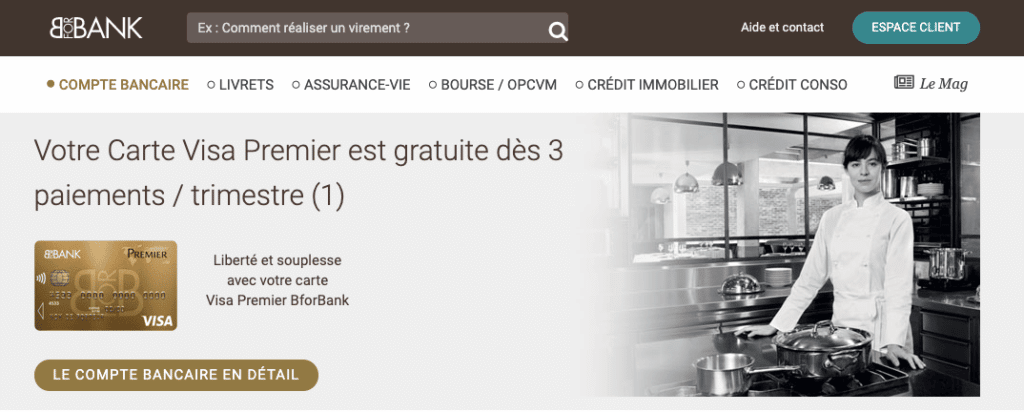 Visa Premier gratuite BforBank