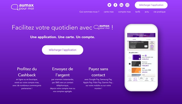 avis aumax appli mobile