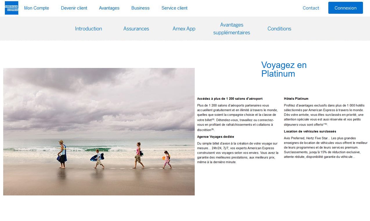 Platinum Amex avis assistances
