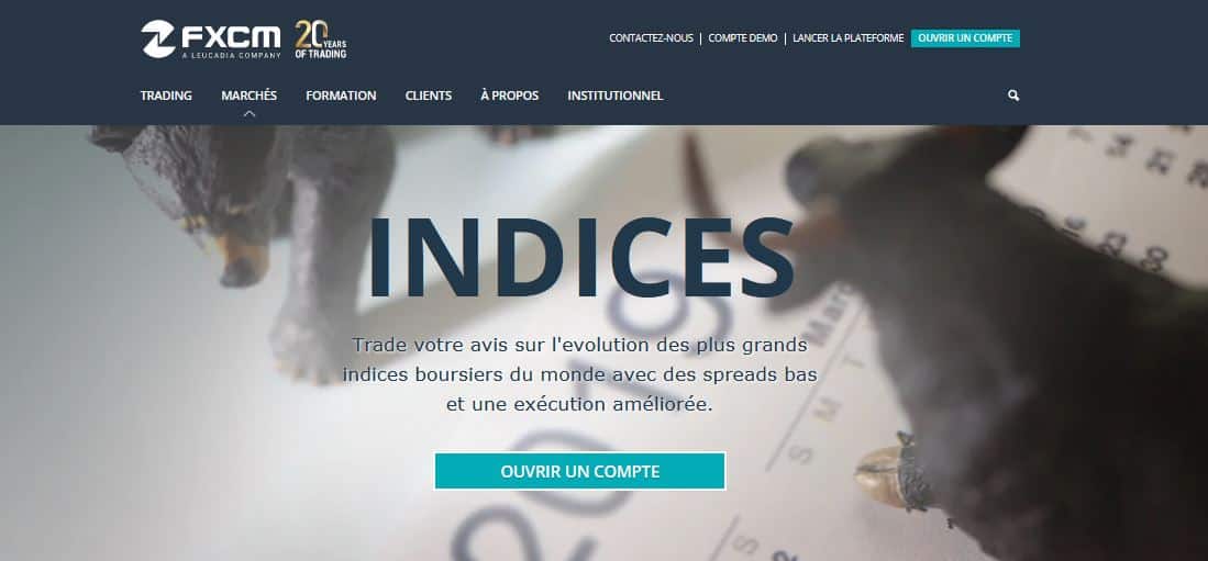FXCM avis marchés