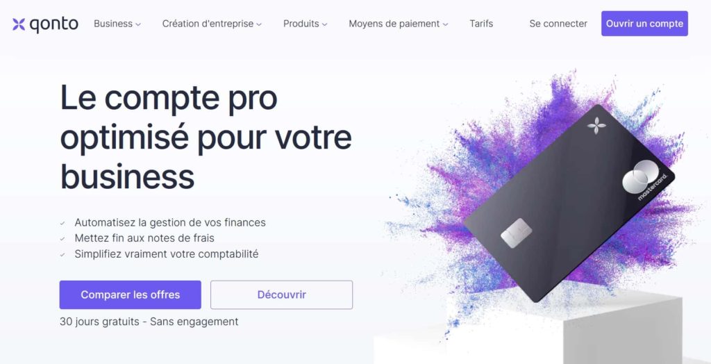 Qonto ouvrir un compte