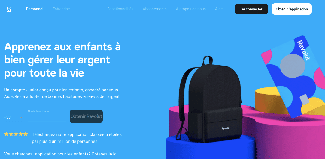 avantages Revolut pour mineurs