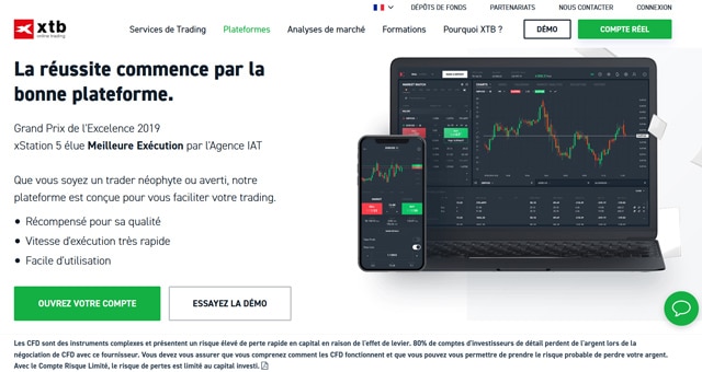 XTB courtier avis plateforme trading