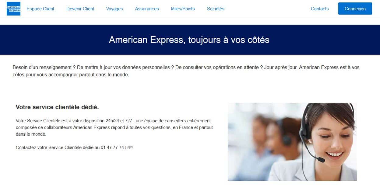 american express avis le service client