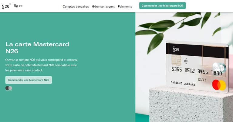 Recharger son compte N26 par carte bancaire