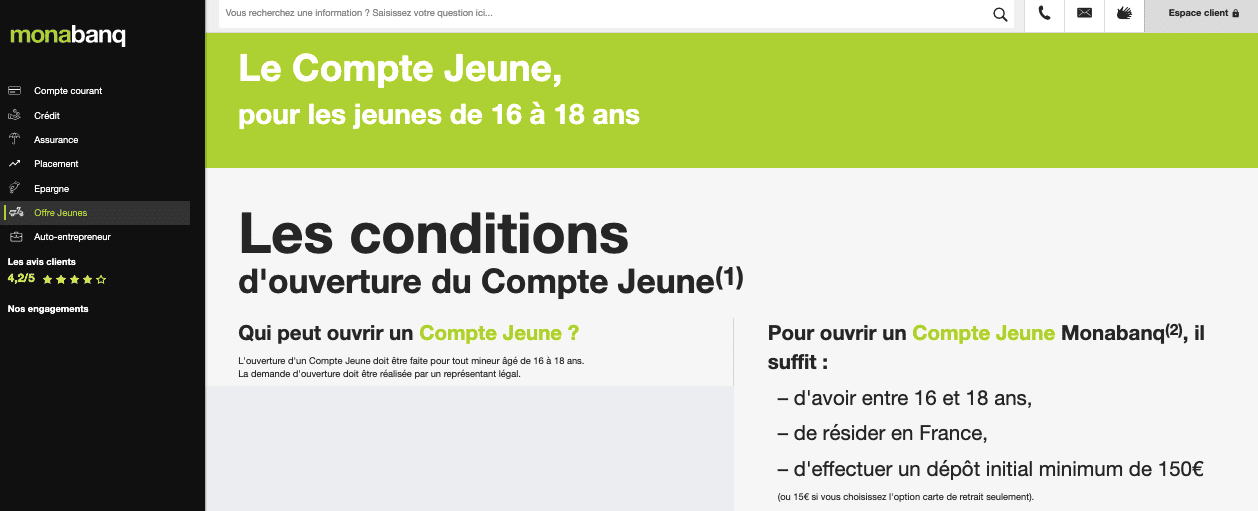 carte bancaire ado Monabanq