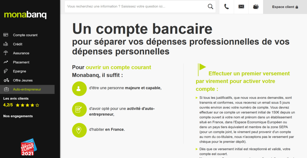 comparatif meilleure banque pour les professionnels