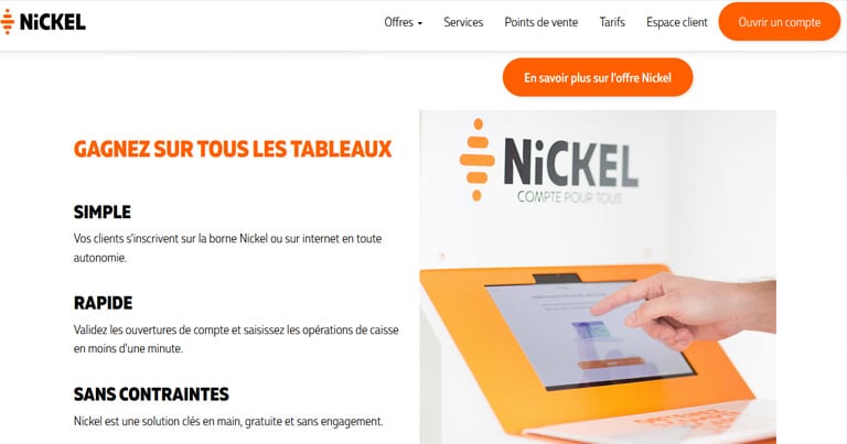 Point de vente Nickel