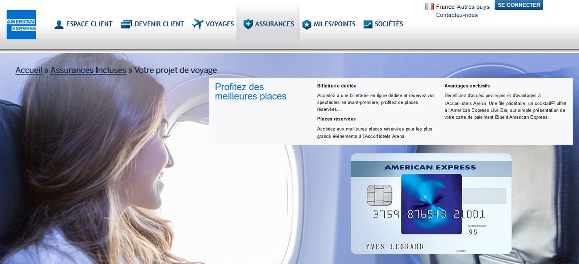 Blue American Express avis : Les services