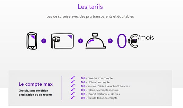tarif max avis