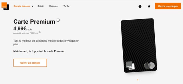 carte premium orange bank avis