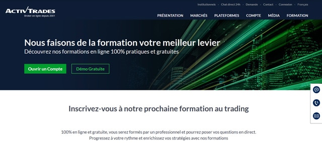 ActivTrades Avis formation