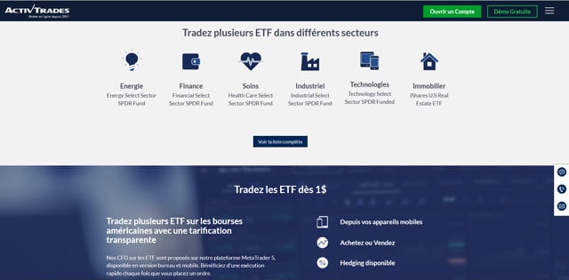 ActivTrades avis Marchés