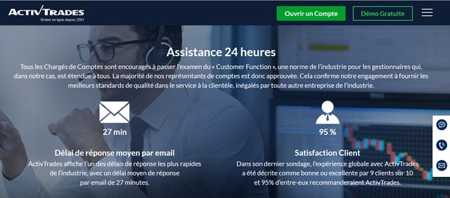 ActivTrades Avis service client