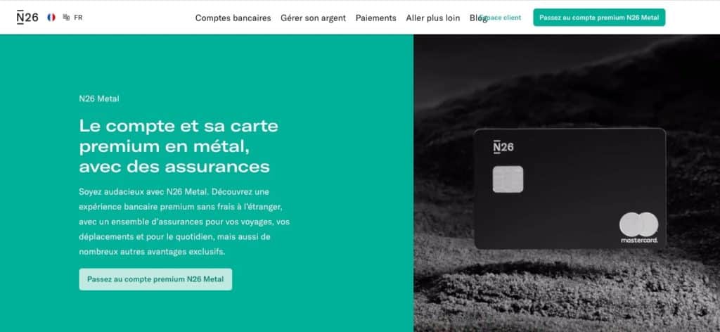 Quel avis n26 metal sur la carte bancaire ?