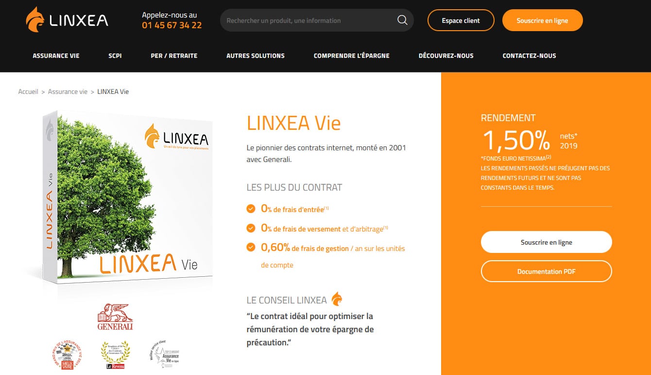 Linxea Vie avis