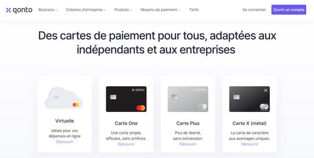 Conditions pour ouvrir un compte Qonto