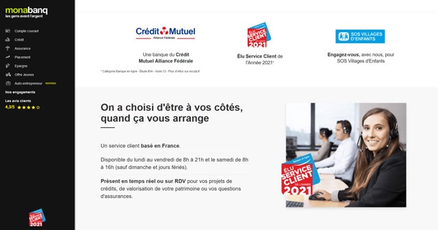 Service client Avis Monabanq pro 