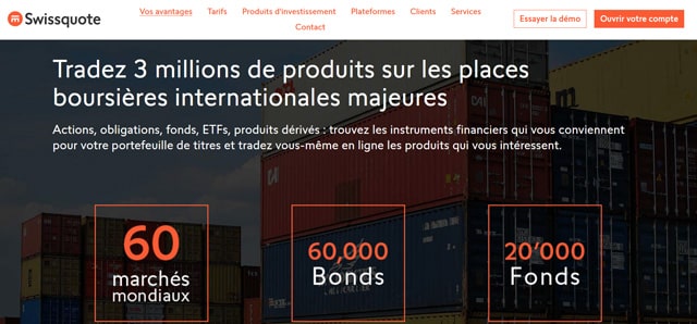 SwissQuote avis Marchés