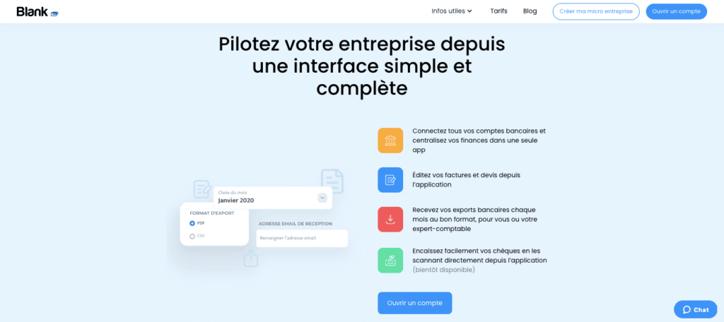 Avis Blank : l'appli mobile