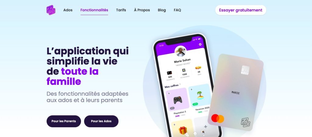 Kard appli mobile