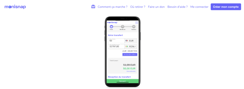 Avis Monisnap : appli mobile