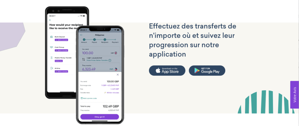 Avis WorldRemit : appli mobile