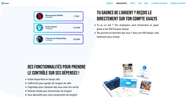 Xaalys banque ados avis