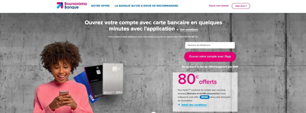 Gagner de l'argent à l'ouverture d'un compte Boursorama