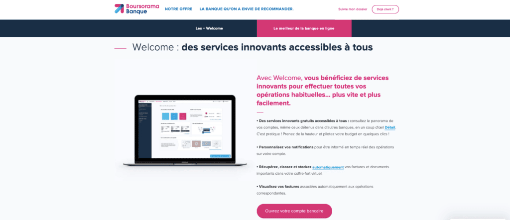 Ouverture de compte bancaire en ligne découvert autorisé