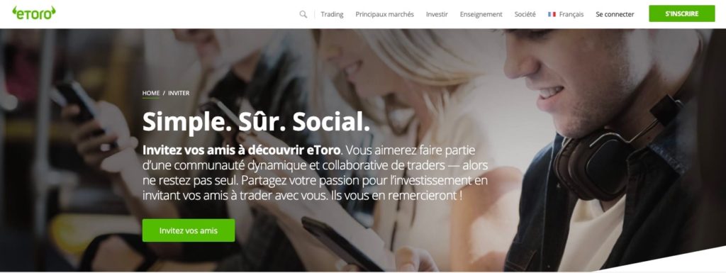 Bonus parrainage eToro