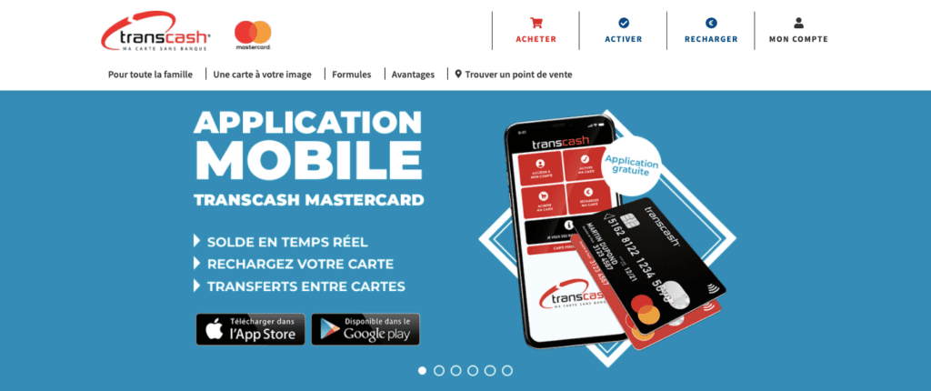 Avis Transcash : appli mobile